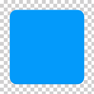 Conjunto de iconos azules, cuadrado png