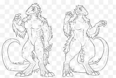 Base de Anthro Allosaurus png