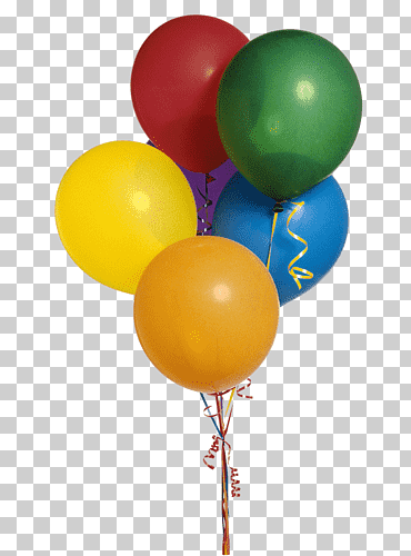 globos de varios colores png