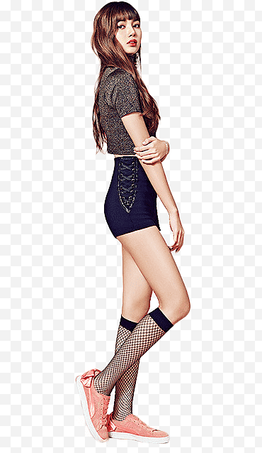 BLACKPINK PUMA, femme portant un haut court gris png