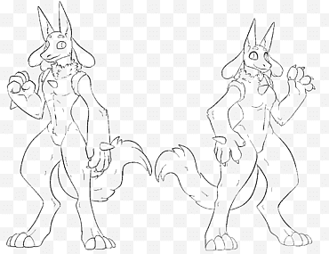 Base Anthro Lucario png