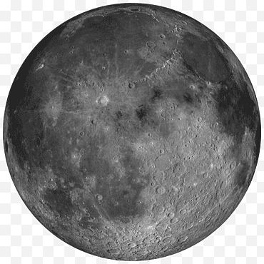 Maan 4K, zwart en grijs volle maan pictogram png