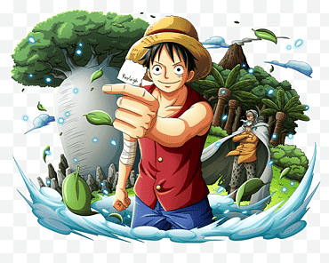 AFFE D LUFFY, einteilige Lupinenvektorkunst png