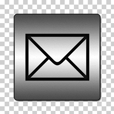 Iconos de redes sociales de plata, correo iconsetc png