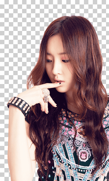 Areum T ara render, celebridad actriz tocándose los labios png
