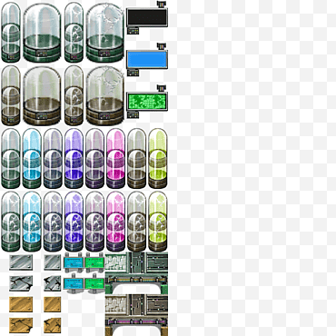 Laboratorio futurista Tileset, gráfico de dispositivo electrónico png
