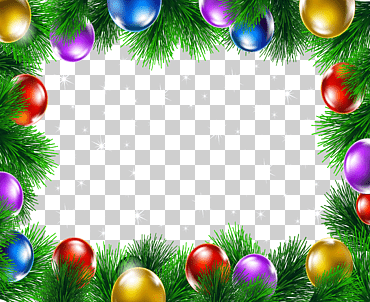grüner und mehrfarbiger Weihnachtsrahmen png
