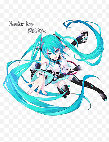 Miku Hatsune, Render-, Hatsune Miku png