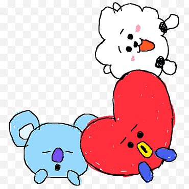 BTS BT21 LIJN, STEMPEL BTS (35) png