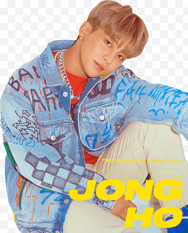 pria dengan jaket denim biru png