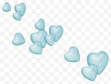 ilustracja niebieskie serca png
