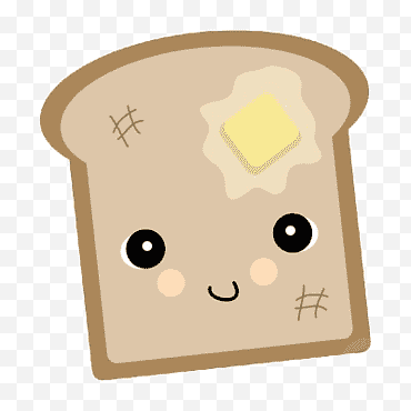 bröd tecknad karaktär illustration png