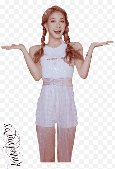 femme en crop-top blanc et short court png