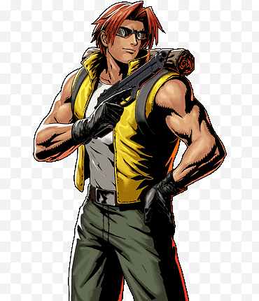 Tarma, METAL SLUG DEFENSE, pria dengan tank top hitam dan celana pendek hijau memegang senapan png