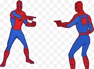 Meme Spider Man apuntando a Spider Man png
