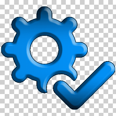 Icon Relieve Azul, comprobar png