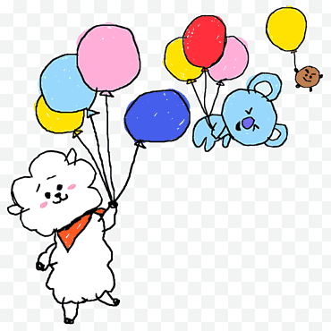 BTS BT21 LIJN, STEMPEL BTS (34) png