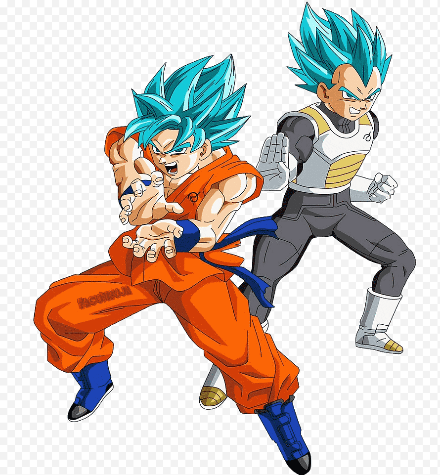 Goku ve Vegeta SSJGSSJ FacuDibuja png.