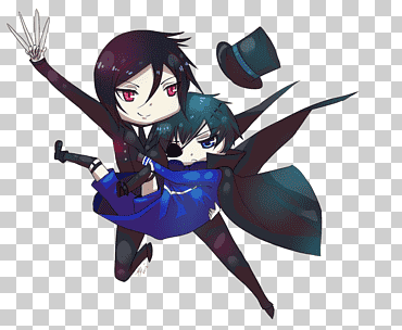 Kuroshitsuji / Black Butler, schwarzhaarige Anime-Charakterillustration png