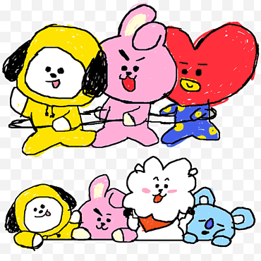 BTS BT21 LIJN, STEMPEL BTS (21) png